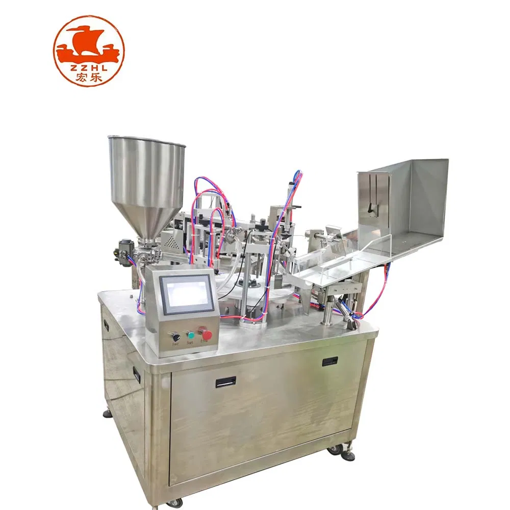Máquina de llenado y sellado de tubos de aluminio para ungüento de pasta de dientes automática, máquina de llenado de líquidos