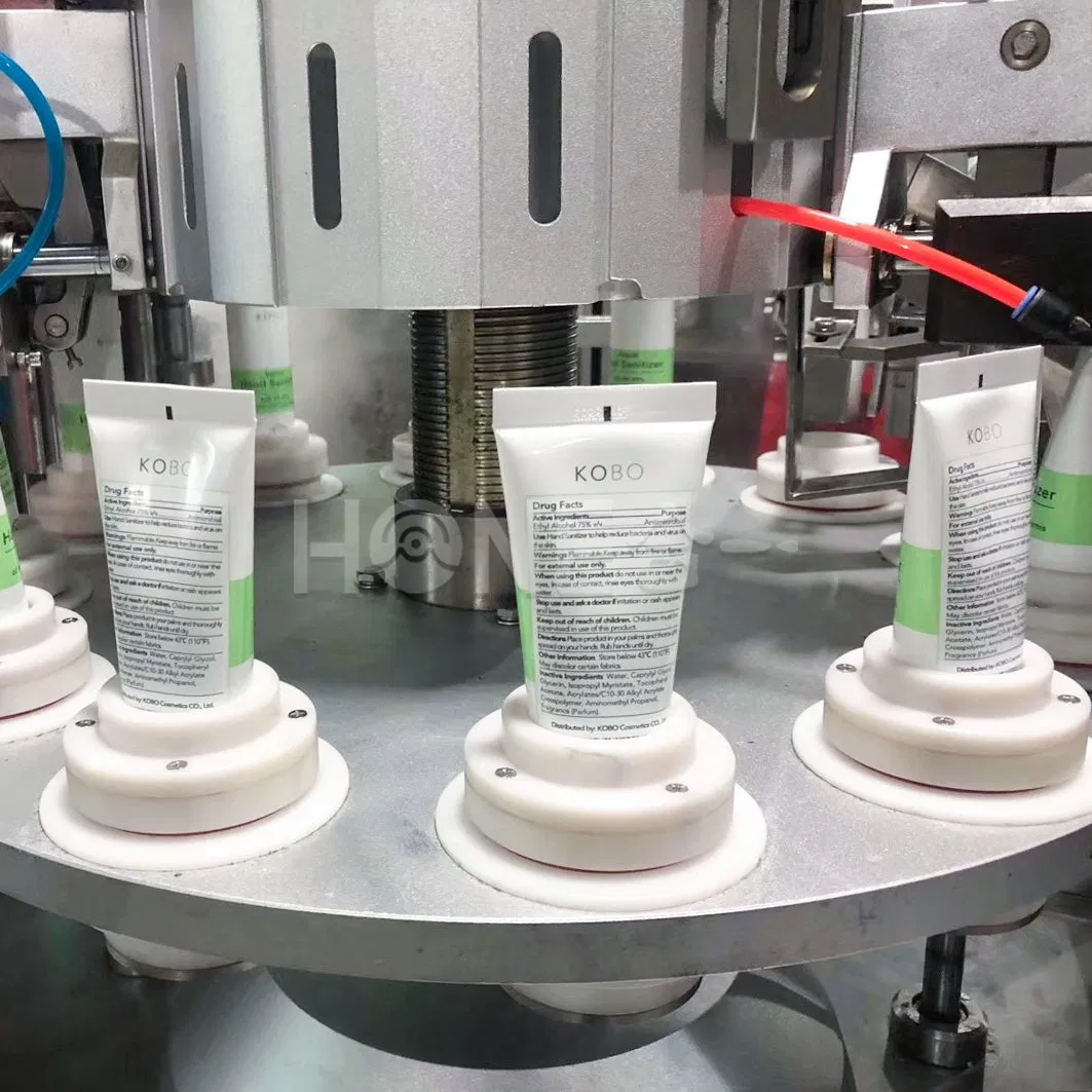 Máquina automática de llenado y sellado de tubos de plástico Honemix para crema de manos cosmética, gel desinfectante, pasta de dientes, ungüento, máquina de envasado de tubos laminados