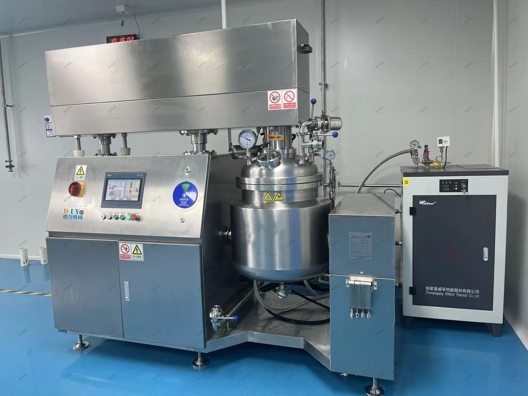 100L 300L 500L Homogeneizador Emulsificador de Vacío de Alta Cizallamiento para Crema Cosmética