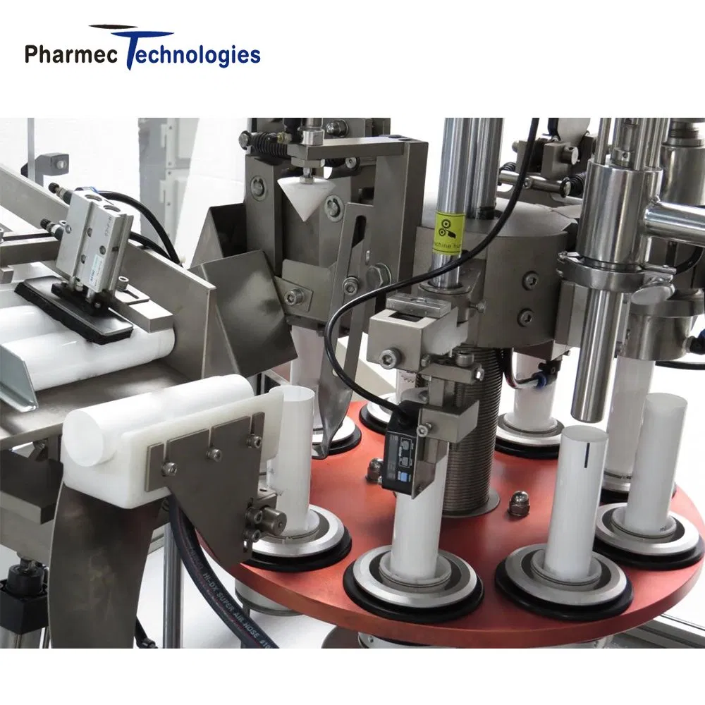 Máquina automática de llenado y sellado de tubos de plástico y aluminio para cosméticos y ungüentos