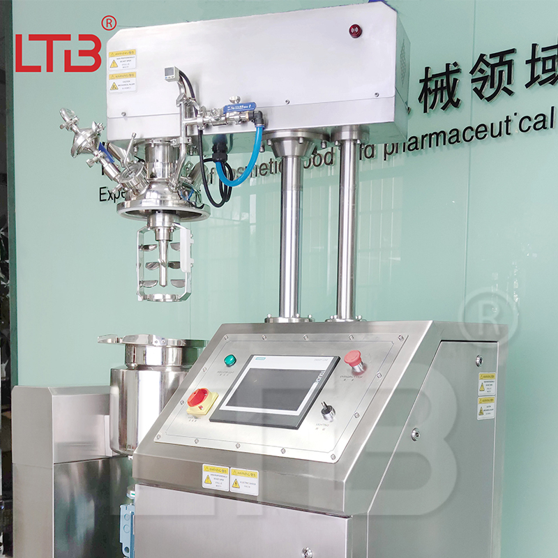 Crema facial de laboratorio de alta calidad 10L 20L máquina de hacer cosméticos, crema, elevador por vacío, mezclador, bloqueador solar, homogeneizador, emulsionador