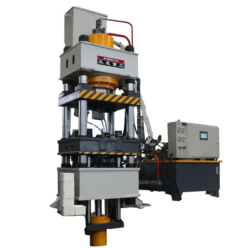 Prensa Hidráulica de Compactación de Polvo de Cuatro Columnas de Alta Capacidad Zhongyou 500 Toneladas