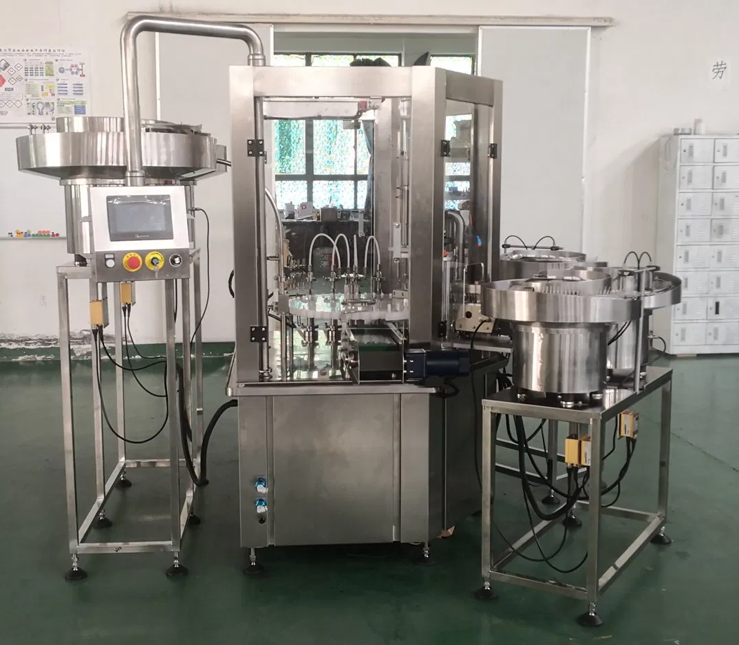 Línea de llenado automática de spray corporal y perfume Paixie - Máquina de embotellado con bomba de pistón neumática para líquidos cosméticos y fragancias