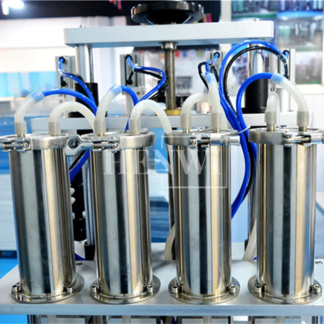4-Head Máquina de llenado automática de botellas pequeñas de líquido esencial para cosméticos, rellenadora de fragancias, boquillas de llenado, gotero, bebida