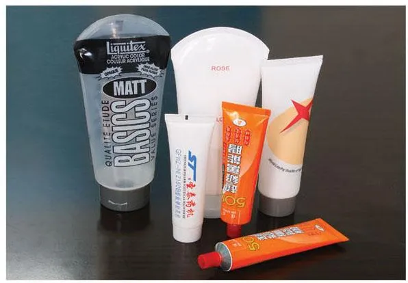 Ejemplo de tubos cosméticos sellados