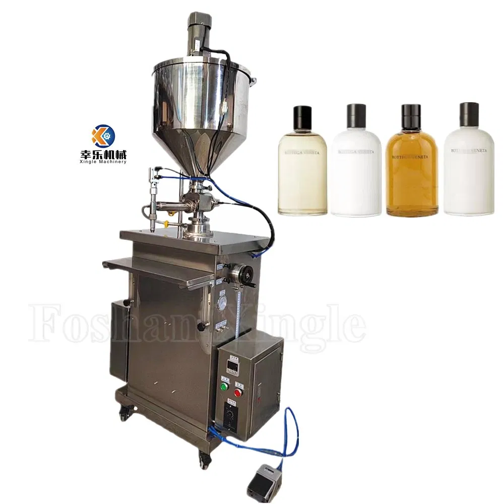 Máquina de llenado de líquidos semiautomática vertical de pistón para dosificación de detergente, jabón, aceite, miel y líquidos
