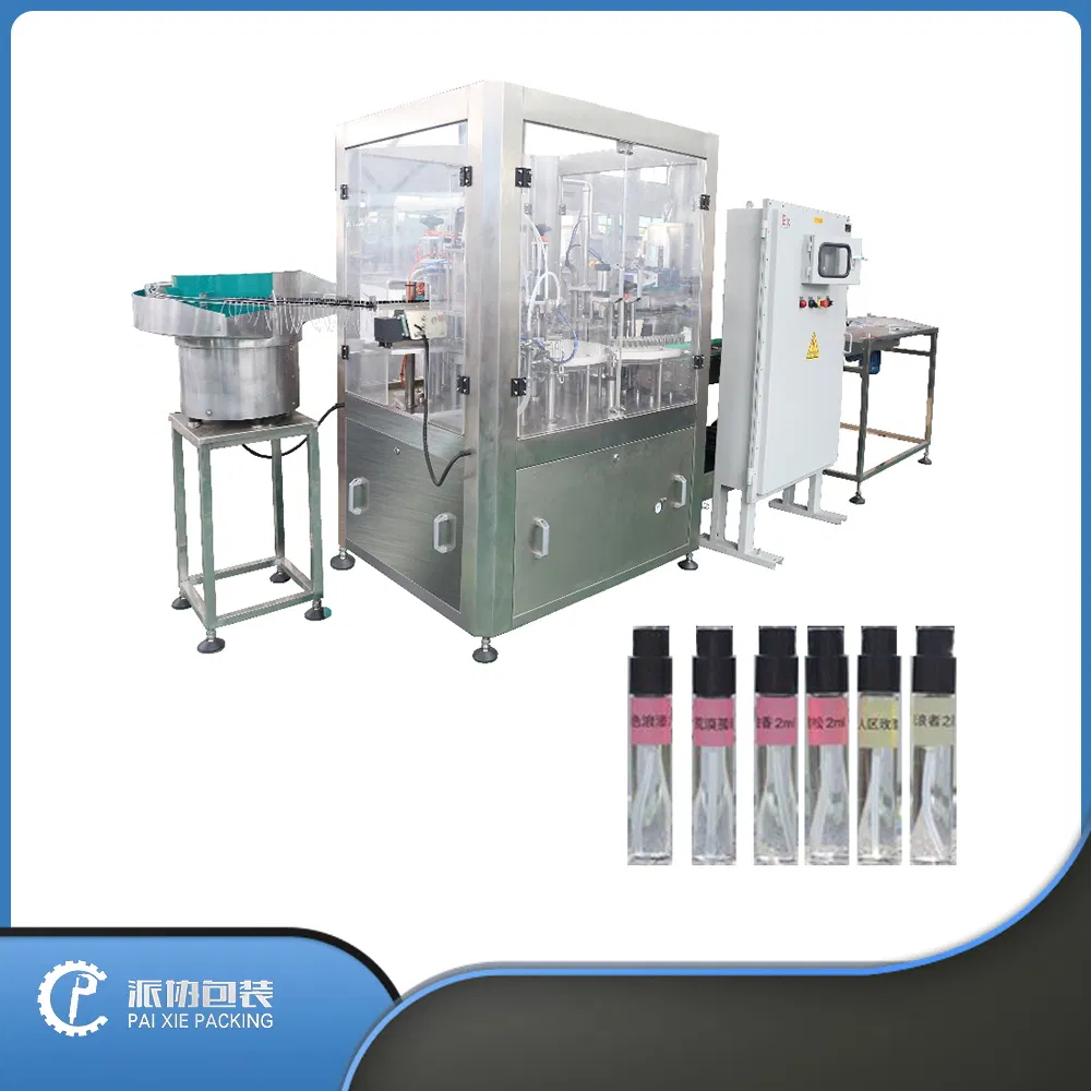 4-Head Máquina de llenado automática de botellas pequeñas de líquido cosmético, máquina de relleno de perfume y fragancia, precio