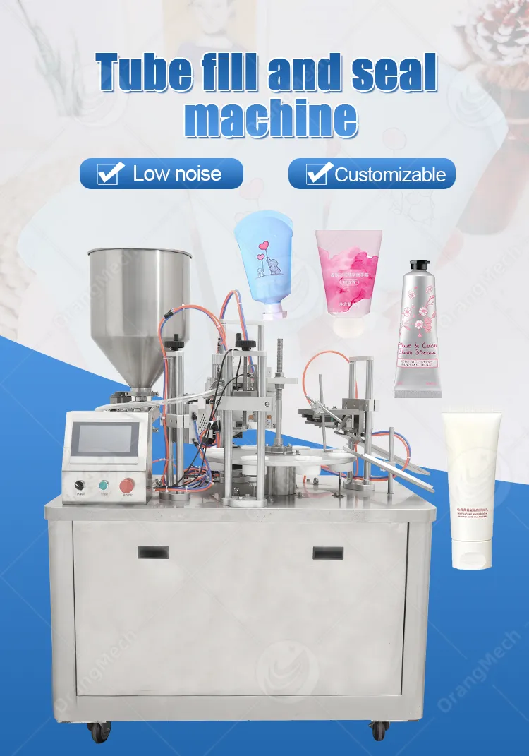 Máquina de llenado y sellado de tubos