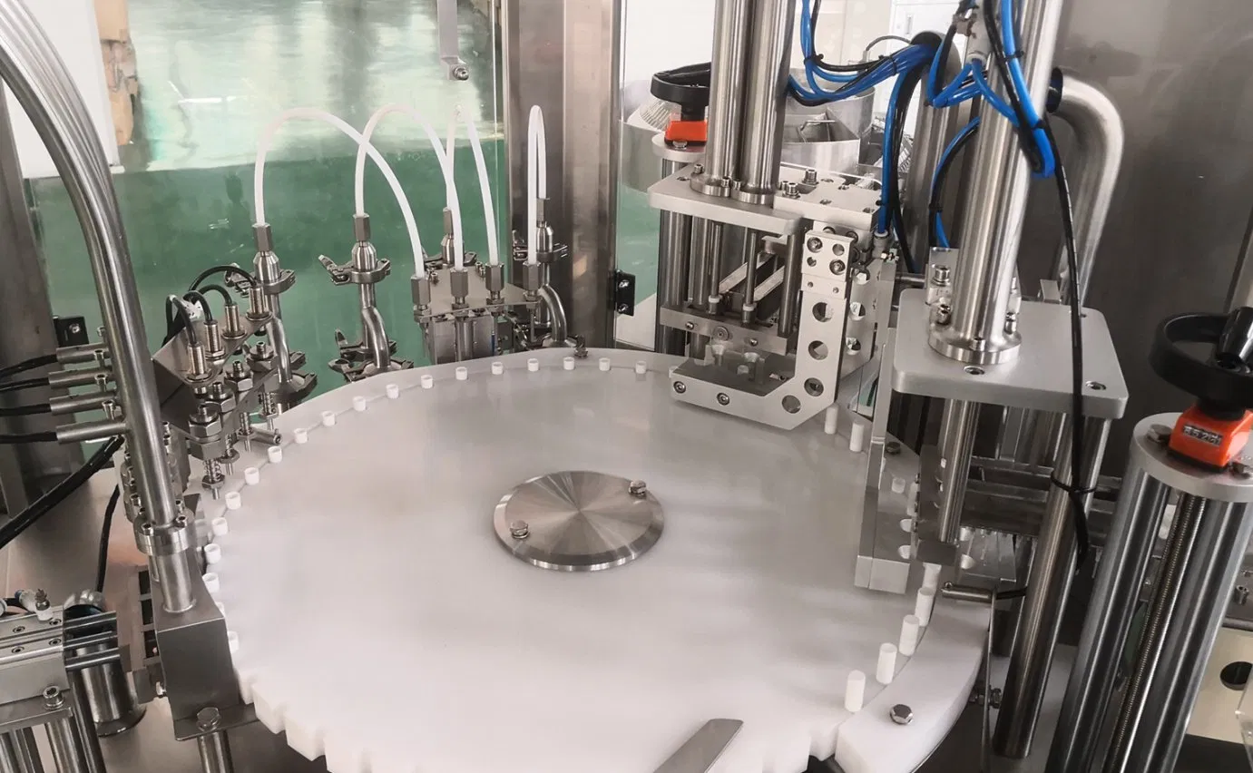 Línea de llenado automática de spray corporal y perfume Paixie - Máquina de embotellado con bomba de pistón neumática para líquidos cosméticos y fragancias