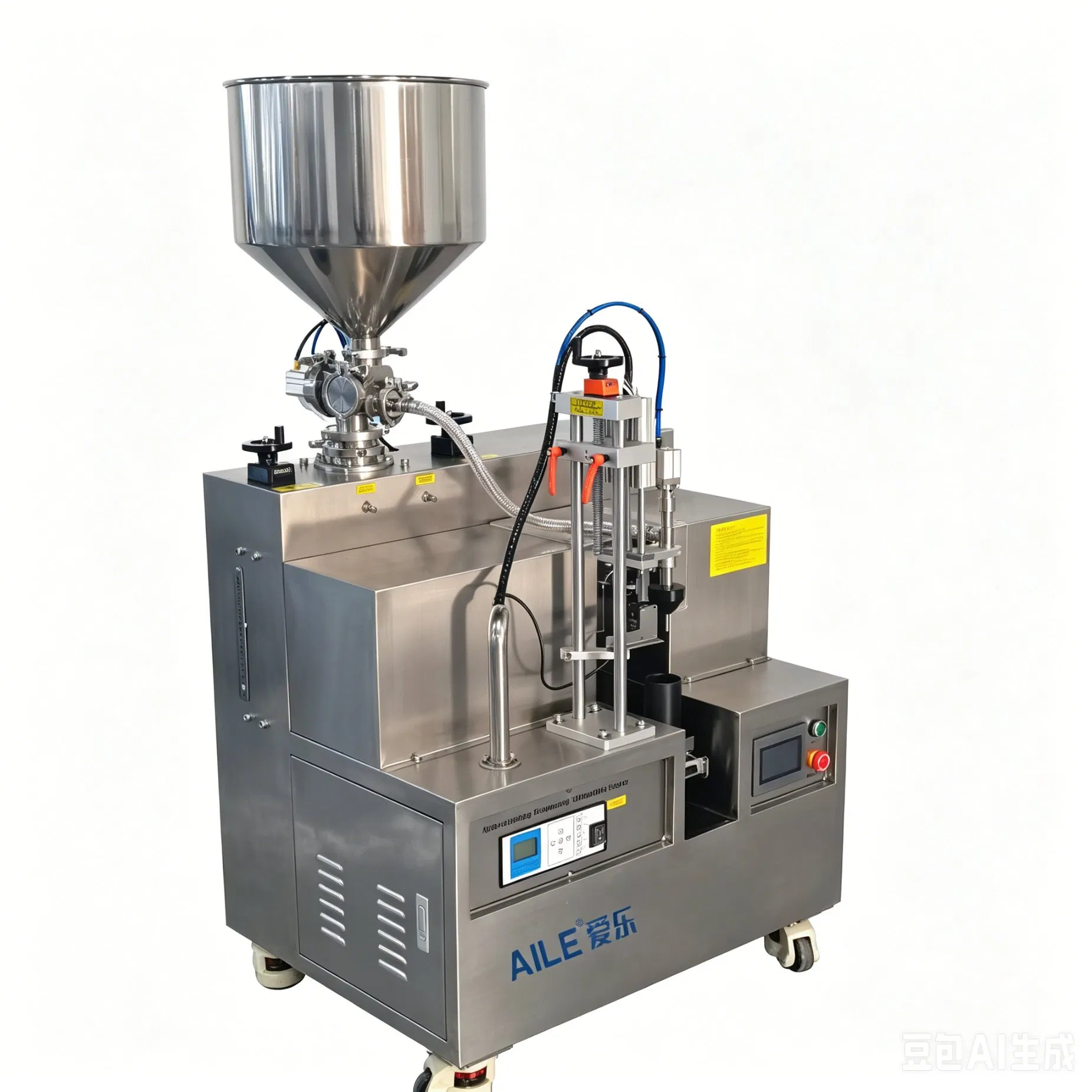 Máquina de llenado y sellado de tubos para pastas cosméticas, ungüentos, cremas