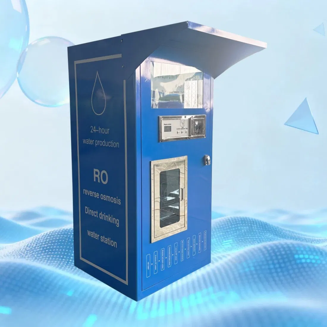 Estación de recarga de agua operada por monedas, máquina expendedora de agua automática