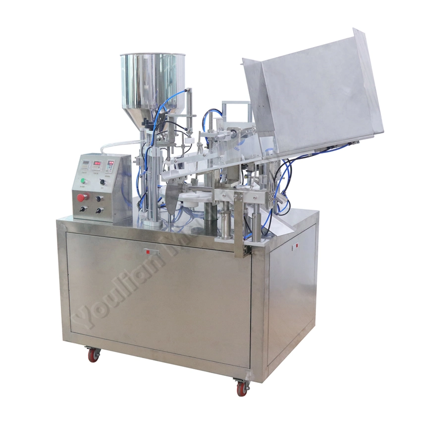 Máquina automática de llenado y sellado de tubos de metal plástico suave para champú, crema cosmética y pasta de dientes a alta velocidad ultrasónica