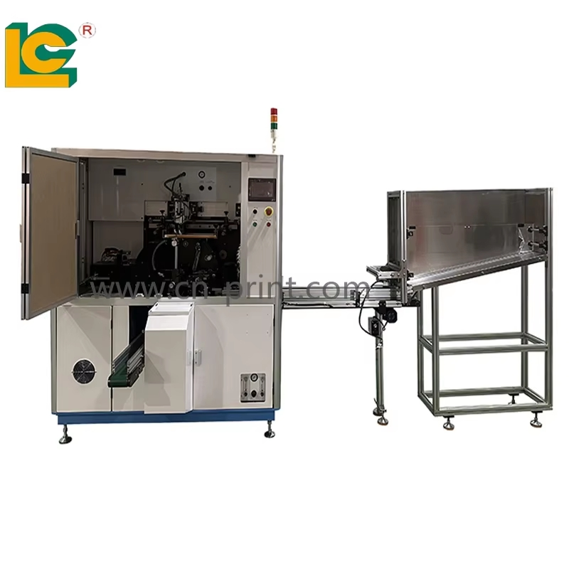 Nueva máquina automática de serigrafía para impresión rotativa de tubos de lápiz labial y botellas de plástico