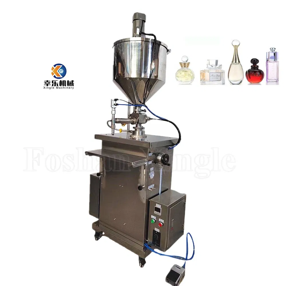 Máquina de llenado de líquidos semiautomática vertical de pistón para dosificación de detergente, jabón, aceite, miel y líquidos