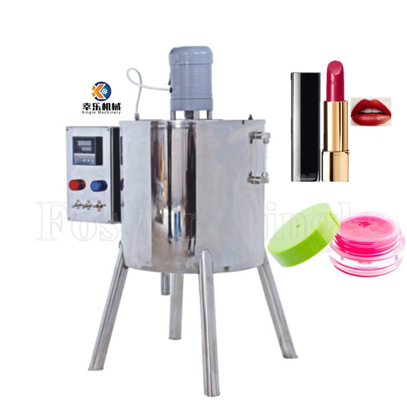 Mezclador y llenador de bálsamo labial semiautomático 15L 30L Máquina de mezcla y llenado de aceite de enfriamiento, esmalte de uñas, lápiz labial, crema, cosméticos