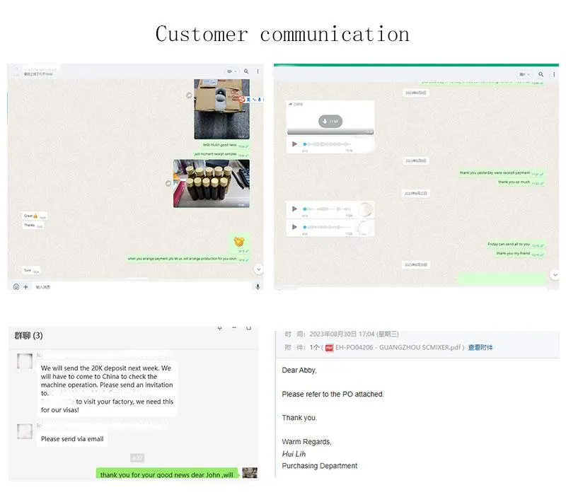 Comunicación con el cliente