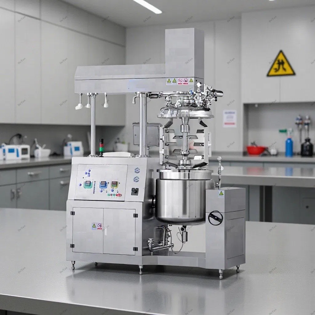 100L 300L 500L Homogeneizador Emulsificador de Vacío de Alta Cizallamiento para Crema Cosmética