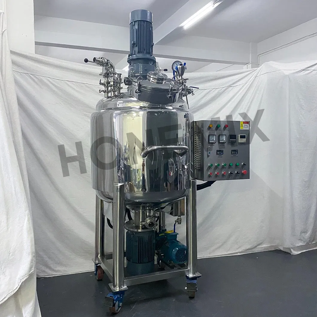 50L-5000L Mezclador Homogeneizador de Vacío Cosmético / Emulsificador de Vacío para Crema Gel
