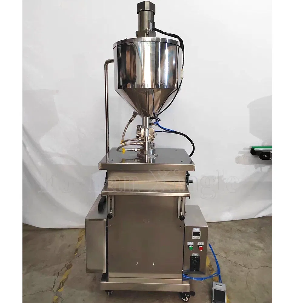 Máquina de llenado de líquidos semiautomática vertical de pistón para dosificación de detergente, jabón, aceite, miel y líquidos