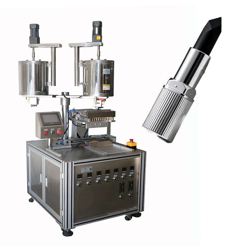 Máquina de fabricación de bálsamo labial cosmético semiautomática, máquina de llenado de líquido cosmético