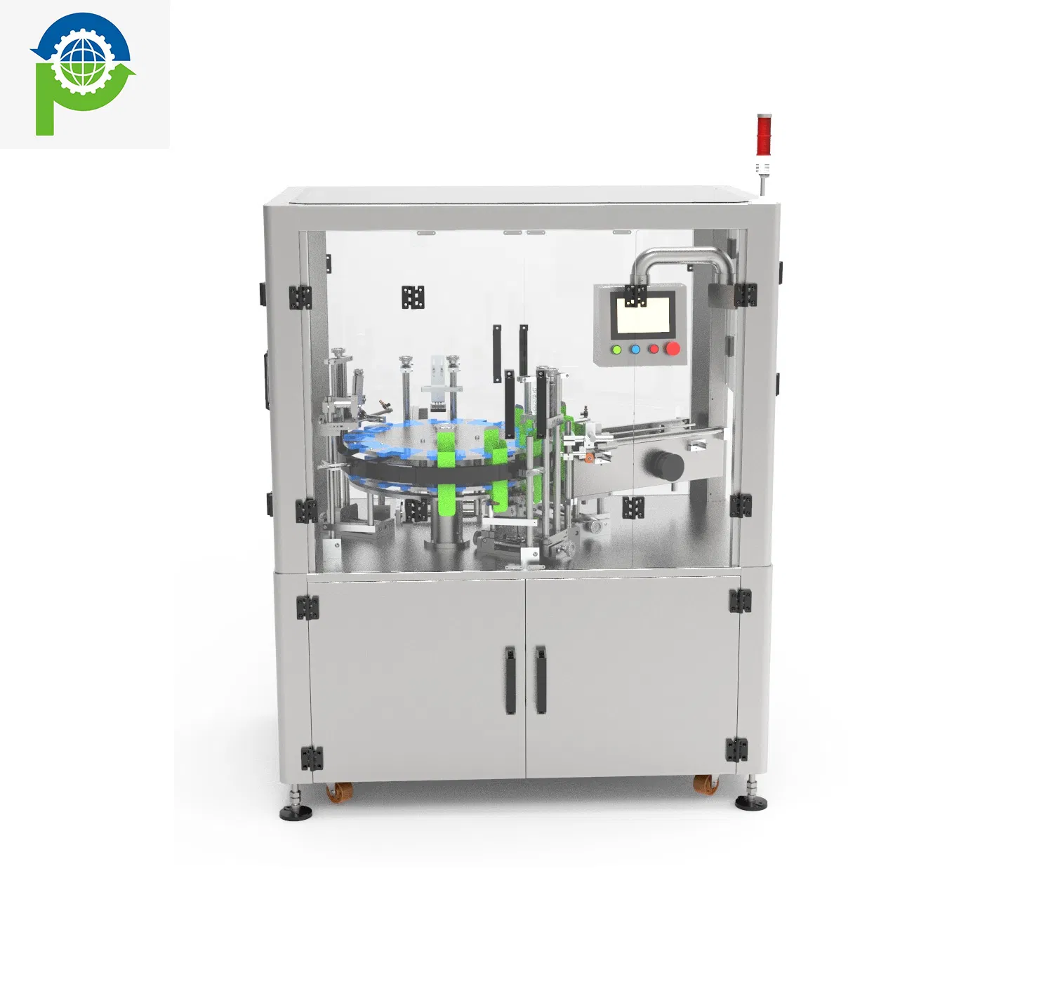Máquina de embalaje de cartones rotativa semiautomática estándar europea / máquina de cartoneo para lápices labiales y rubores