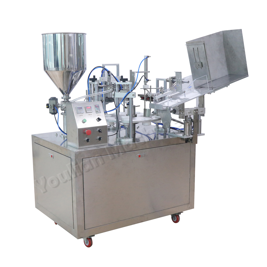 Máquina automática de llenado y sellado de tubos de metal plástico suave para champú, crema cosmética y pasta de dientes a alta velocidad ultrasónica