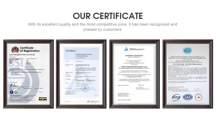 Quality Certifications