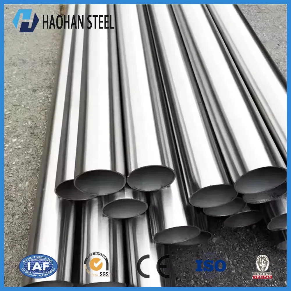 ASTM AISI 201 304 316 316L 430 Pickling Ba 2b Bright Polish Cold Rolled ERW Factory Price Steel Tube Stainless Pipe for Industrial Use