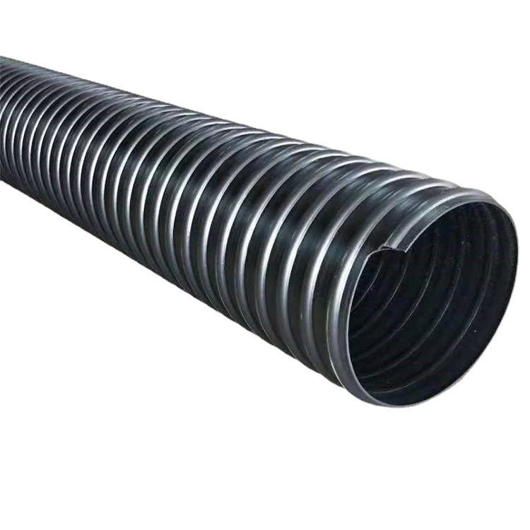 Large Diameter HDPE Steel Strip Spiral Corrugated Pipe Manufacturer in China