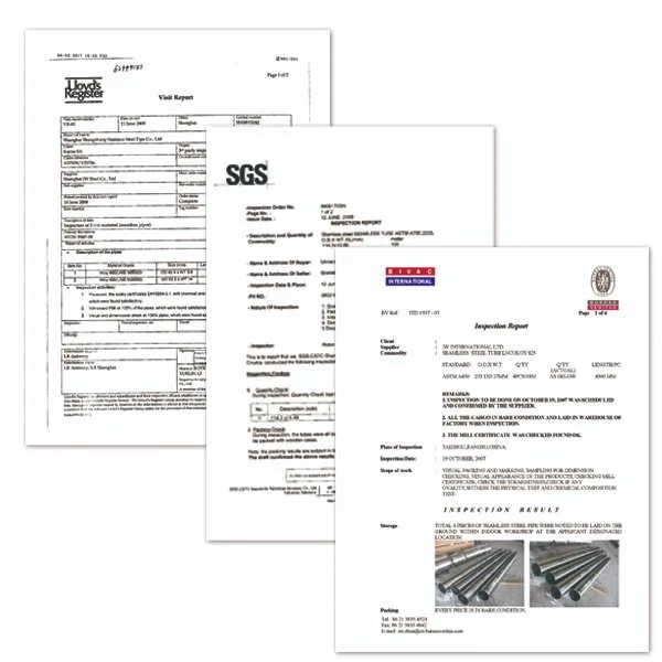 Section View of Steel Pipe