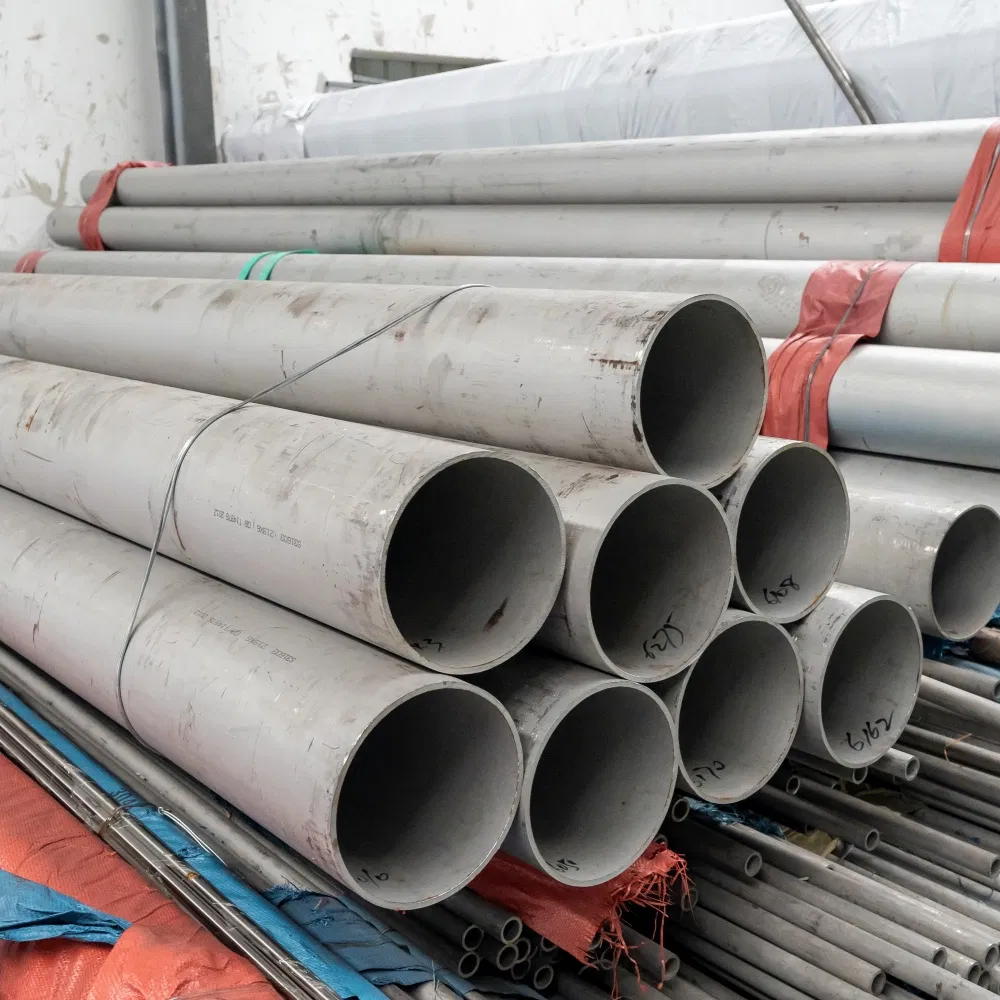 304 Stainless Steel Welded Pipe, 316L Large-Diameter Industrial Thick-Walled Round Pipe, 310S Brushed Round Pipe