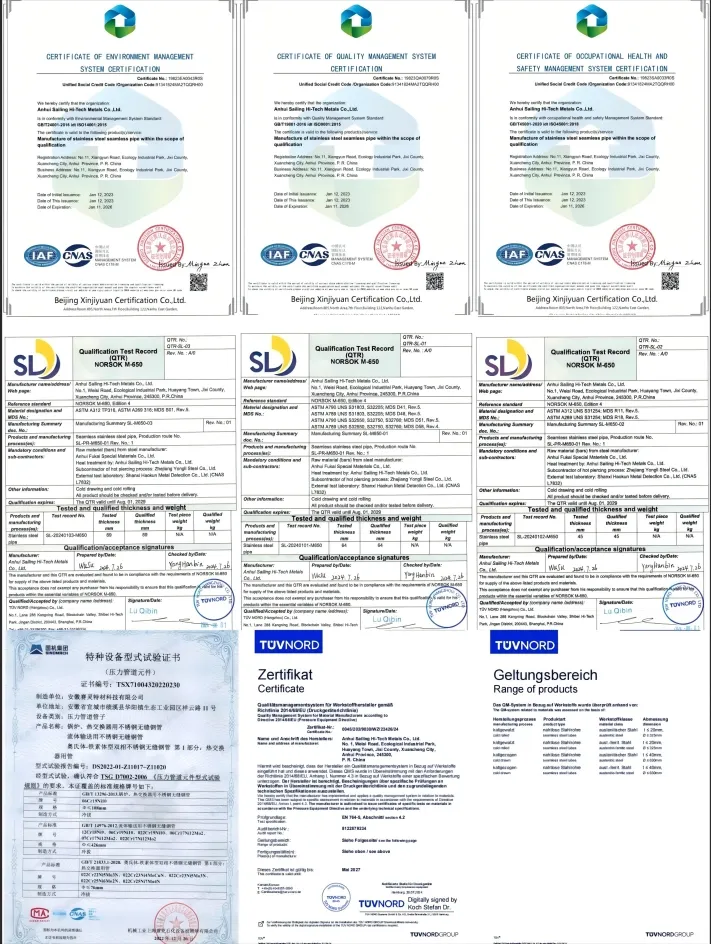 Certifications