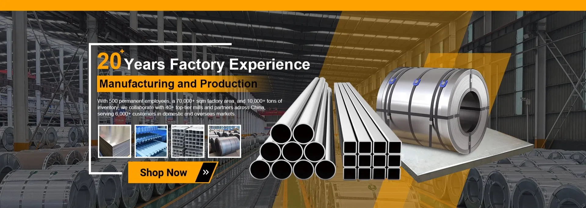 Carbon Steel Welded Pipe Banner