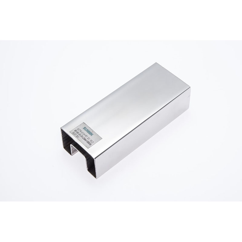 Single Slotted Thin Wall Polished Decorative 316 40mm Steel Stainless Rectangular Tube