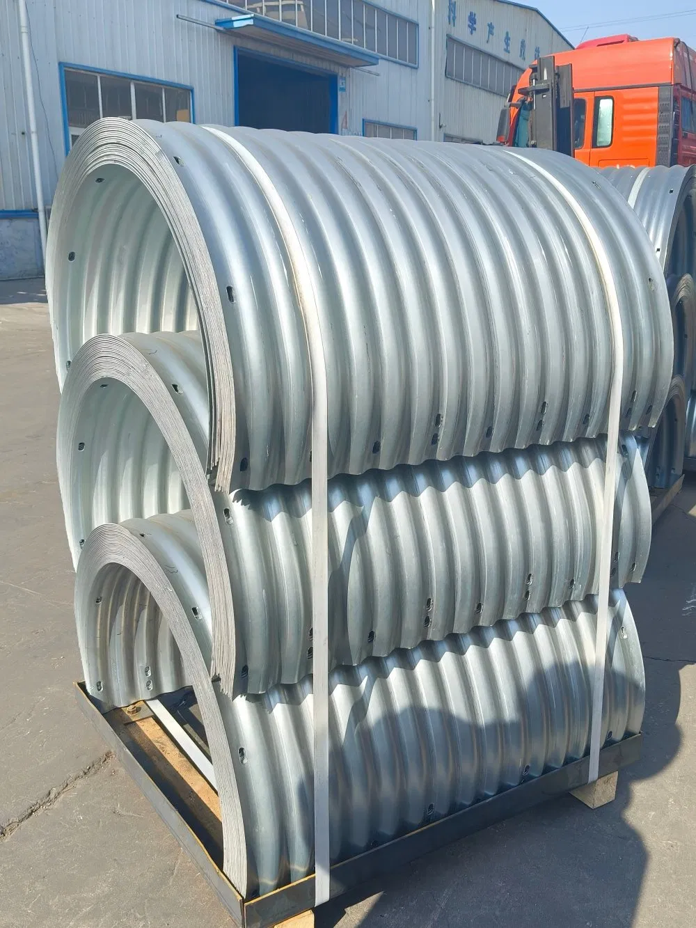 Large Diameter Galvanized Drainage Corrugated Culvert Steel Pipe