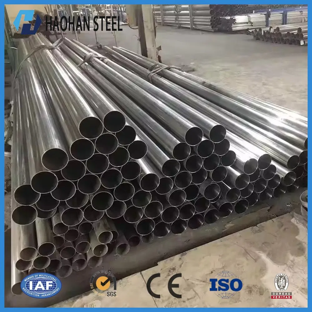 ASTM AISI 201 304 316 316L 430 Pickling Ba 2b Bright Polish Cold Rolled ERW Factory Price Steel Tube Stainless Pipe for Industrial Use