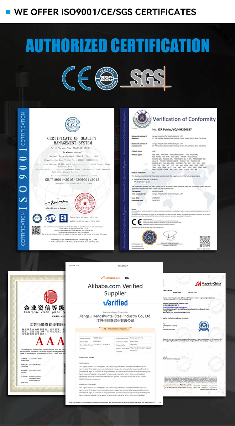 Certificates