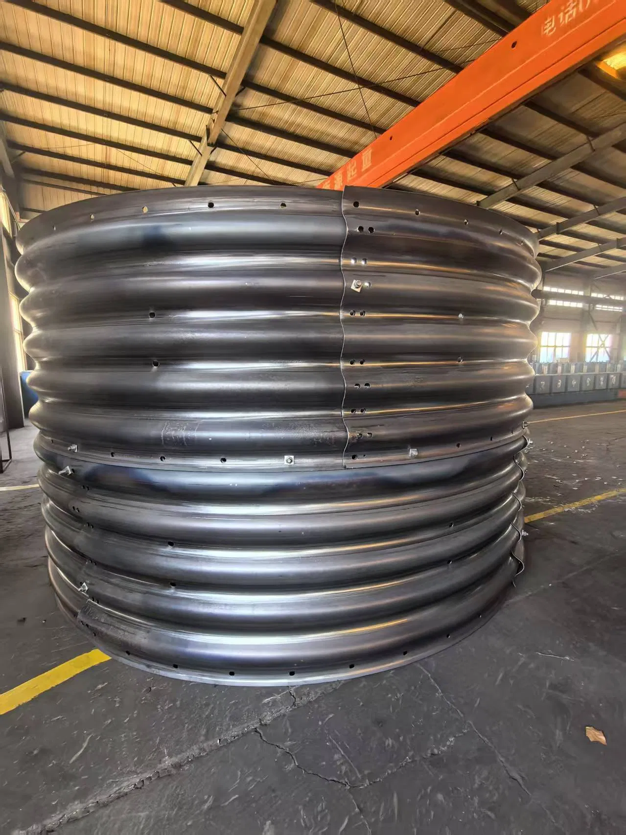 Steel Corrugated Pipe Culvert Large-Diameter Metal Corrugated Culvert Pipe, Drainage Pipe