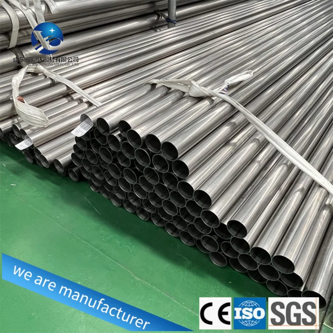 Stainless Steel Pipe Fittings 304 316 304L 316L 904L 2205 2507 Welded Seamless Stainless Steel Tube Pipe