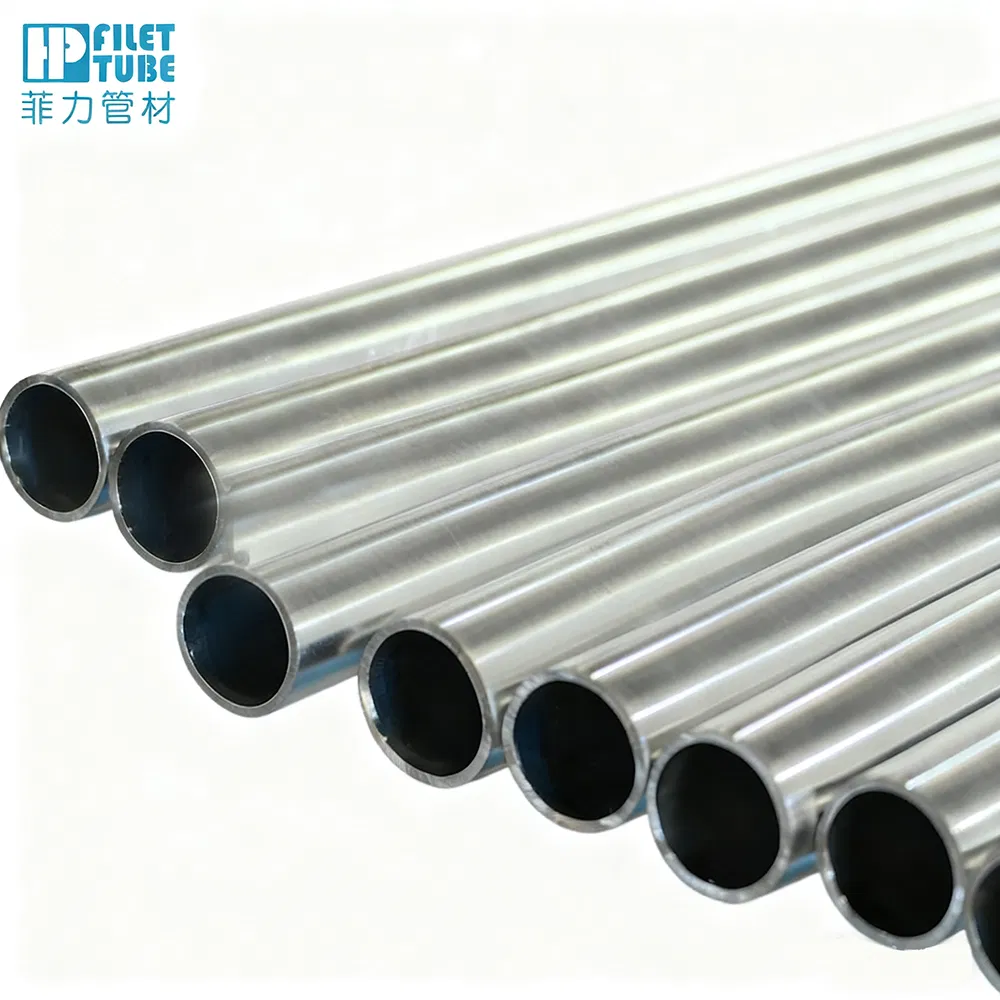 Cold Drawn ASTM Ss 304 316 Seamless Stainless Steel Tube Pipe with Bright Matte Hairline Mirror Finish for Food Grade, Sanitary