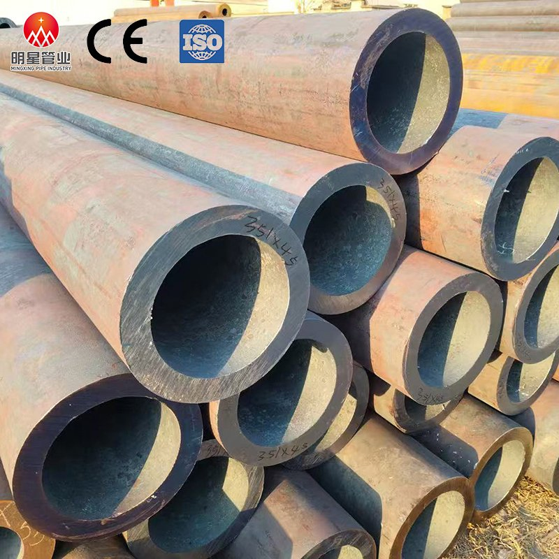 Heavy Wall Pipe Carbon Steel Hollow Tube Large Diameter 16mm Wall Thickness S235 S355 St37 St52 A106 A53 Hot Rolled Black Carbon Steel Welded Pipe