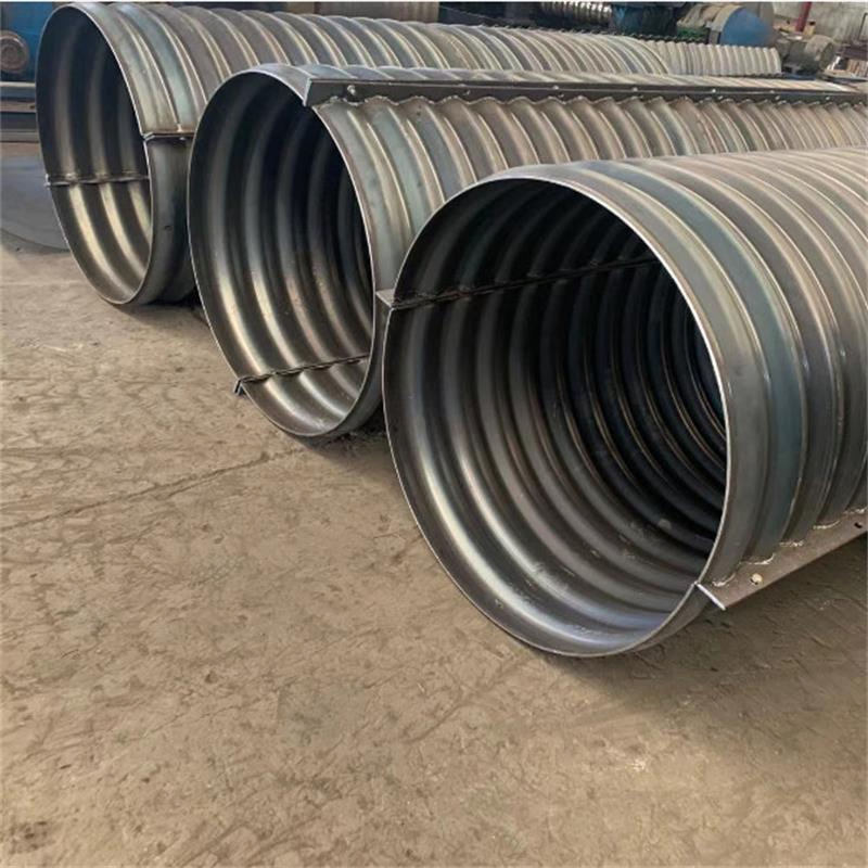 Large Diameter Steel Galvanized Corrugated Tunnel Culvert Bridge Drainage Pipe