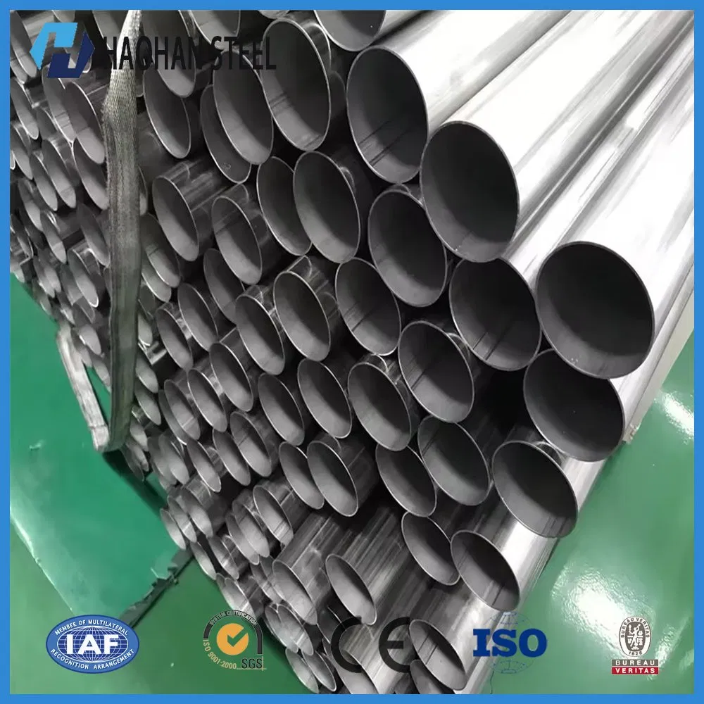 ASTM AISI 201 304 316 316L 430 Pickling Ba 2b Bright Polish Cold Rolled ERW Factory Price Steel Tube Stainless Pipe for Industrial Use