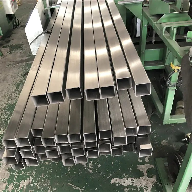 Super Duplex 2205 2507 Seamless Welded Pipe Round Rectangular Square Ss Hairline Hollow Section 304 306 Stainless Steel Square Pipe