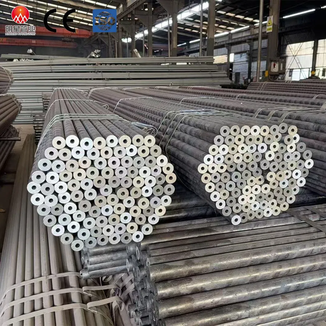 Ms Smls Pipe Hot Rolled Seamless Steel Pipe 5L ASTM A106 Gr. B A53gr. B 1020 St20 Carbon Alloy Steel Pipe Sch40 Be Black Paint and Plastic Cap Hot Deform Pipe