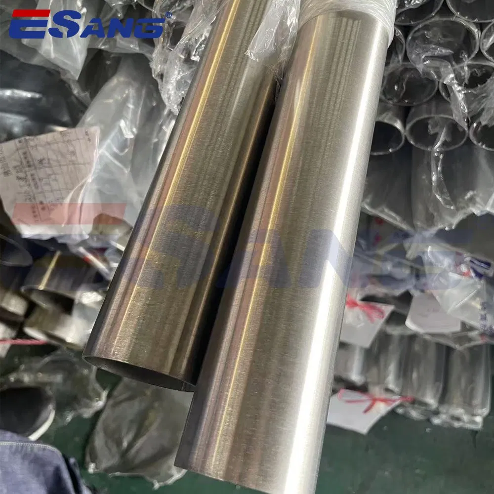 Esang Ss Tube Manufacturer Handrail Polished Brushed Round 2 Inch Welded 304 Stainless Steel Pipe