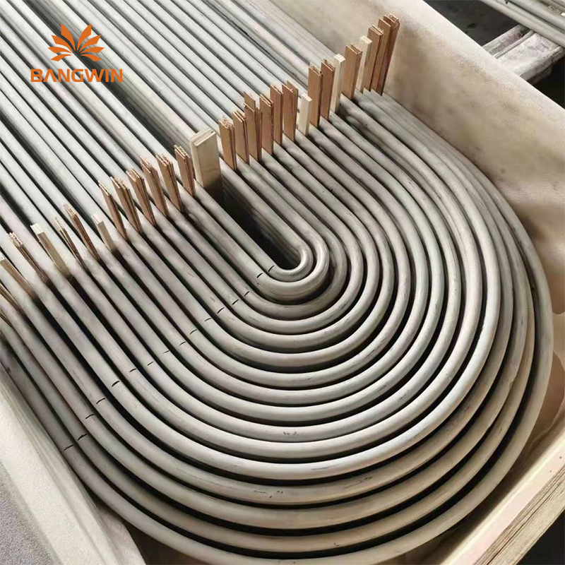 Polished, Pickling Wooden Cases U Bend Tubes Stainless Steel U-Bend Tube