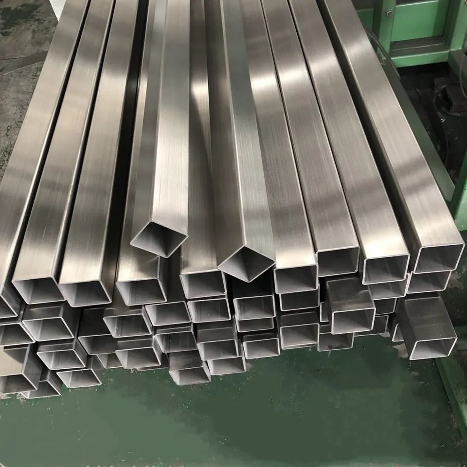 Super Duplex 2205 2507 Seamless Welded Pipe Round Rectangular Square Ss Hairline Hollow Section 304 306 Stainless Steel Square Pipe