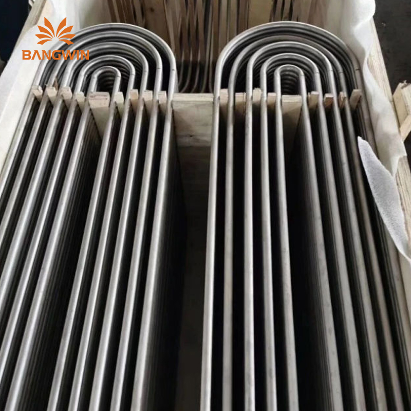 Polished, Pickling Wooden Cases U Bend Tubes Stainless Steel U-Bend Tube