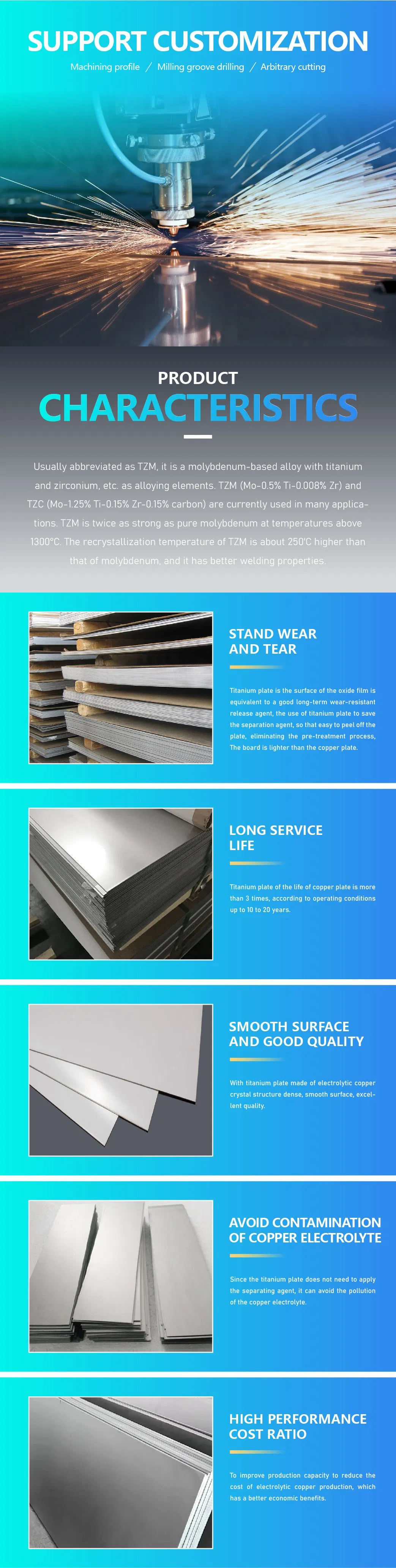 Titanium Pipe and Plate Display